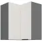 Konyhaszekrény Aria-Wh/Ant Anti Fingerprint 60x60 Gn-72 2f (90°)