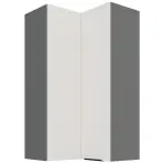 Konyhaszekrény Aria-Wh/Ant Anti Fingerprint 60x60 Gn-108 2f (90°)