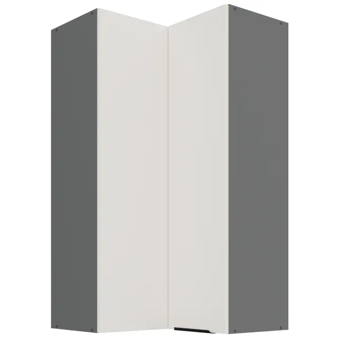 Konyhaszekrény Aria-Wh/Ant Anti Fingerprint 60x60 Gn-108 2f (90°)