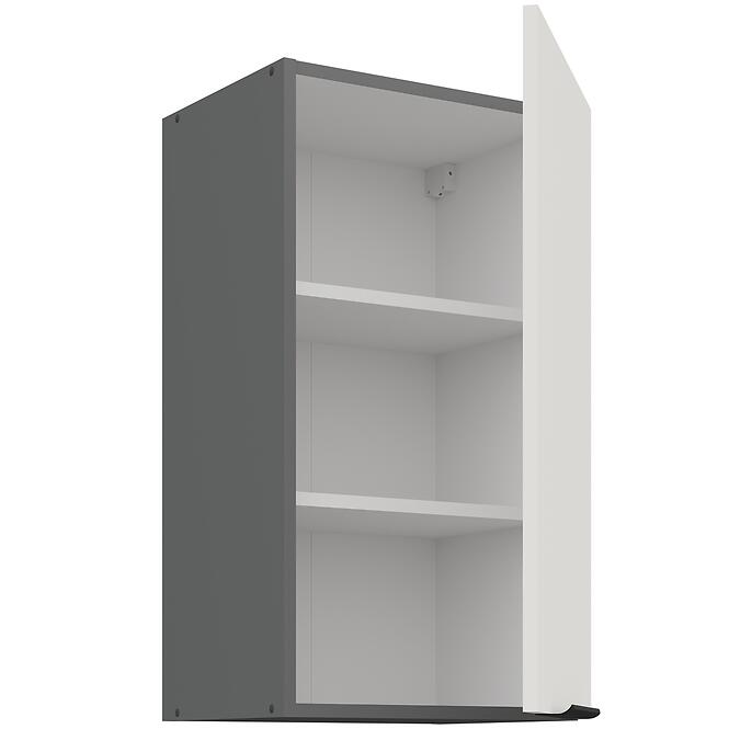 Konyhaszekrény Aria-Wh/Ant Anti Fingerprint 40g-72 1f,3