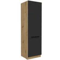 Konyhaszekrény Aria-Bl/Ar Anti Fingerprint 60dk-210 2f