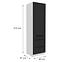 Konyhaszekrény Aria-Bl/Wh Anti Fingerprint 60dks-210 1f 3s,2