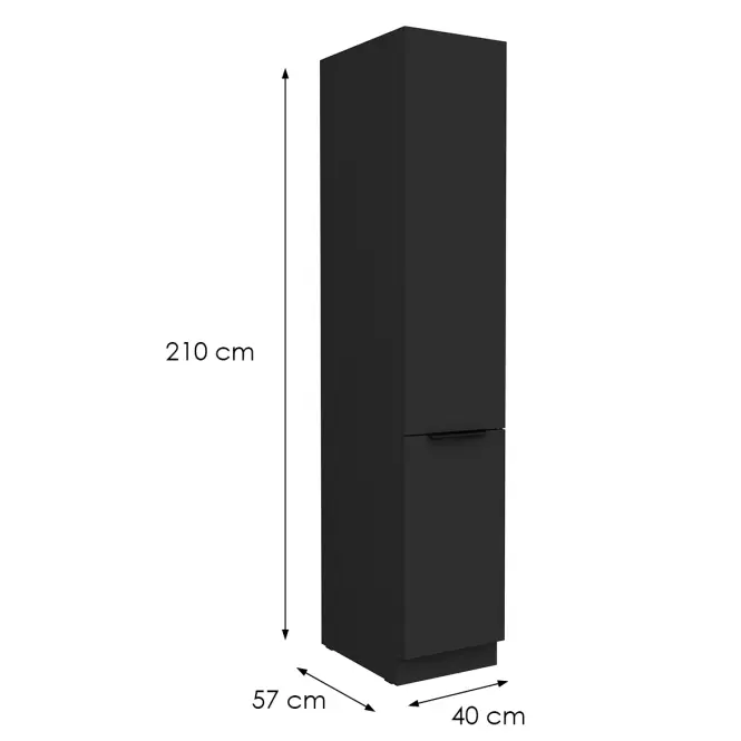 Konyhaszekrény Aria-Bl/Bl Anti Fingerprint 40dk-210 2f