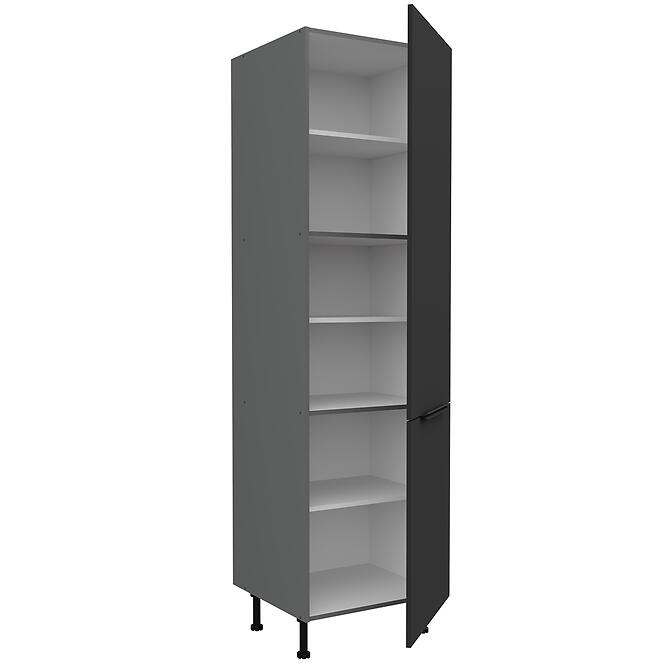 Konyhaszekrény Aria-Bl/Ant Anti Fingerprint 60dk-215 2f,3