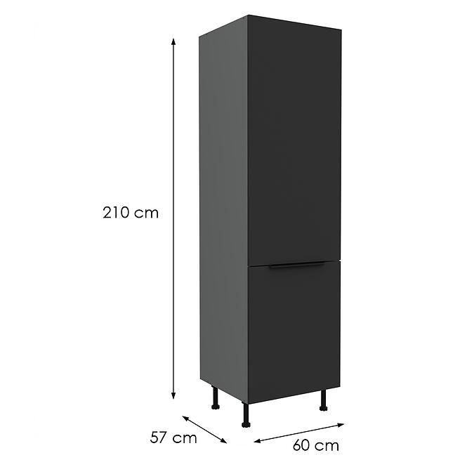Konyhaszekrény Aria-Bl/Ant Anti Fingerprint 60lo-215 2f