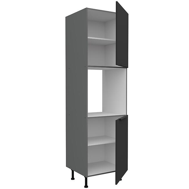 Konyhaszekrény Aria-Bl/Ant Anti Fingerprint 60dp-215 2f,3