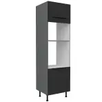 Konyhaszekrény Aria-Bl/Ant Anti Fingerprint 60dpm-215 2f