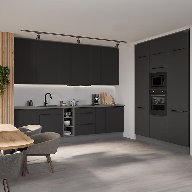 Konyhaszekrény Aria-Bl/Ant Anti Fingerprint 60dpm-215 2f