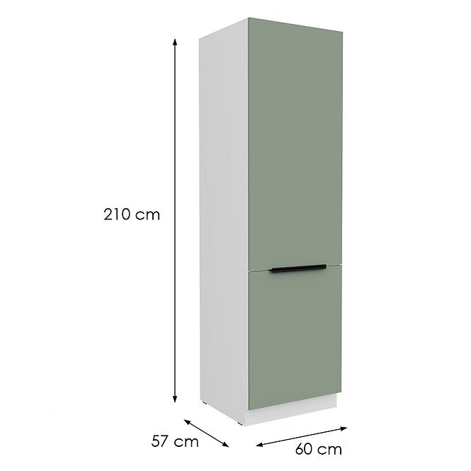 Konyhaszekrény Aria-Sa/Wh Anti Fingerprint 60dk-210 2f,2