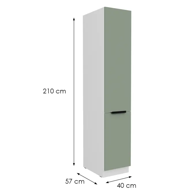 Konyhaszekrény Aria-Sa/Wh Anti Fingerprint 40dk-210 2f