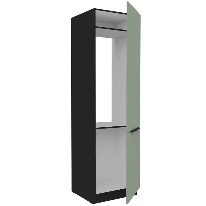 Konyhaszekrény Aria-Sa/Bl Anti Fingerprint 60lo-210 2f,3