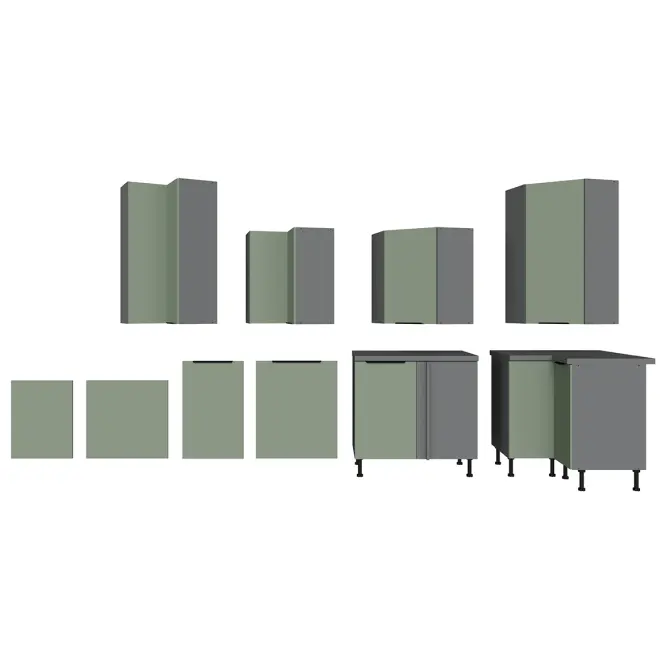 Konyhaszekrény Aria-Sa/Ant Anti Fingerprint 60dp-215 2f