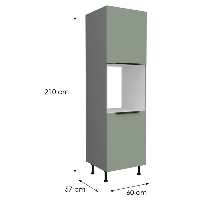 Konyhaszekrény Aria-Sa/Ant Anti Fingerprint 60dp-215 2f,2