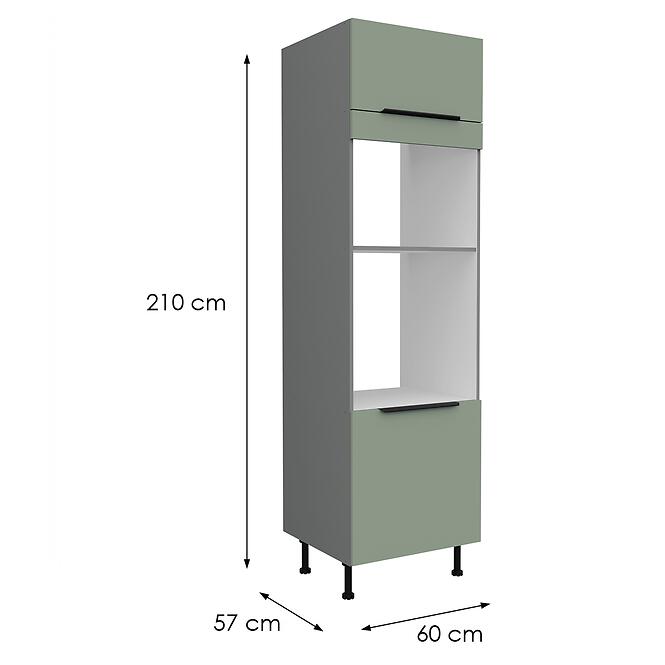 Konyhaszekrény Aria-Sa/Ant Anti Fingerprint 60dpm-215 2f,2