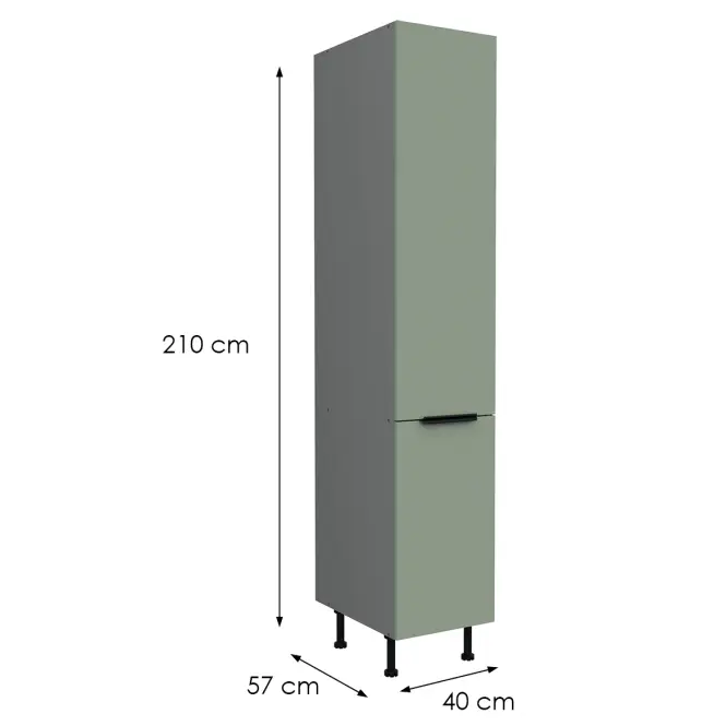 Konyhaszekrény Aria-Sa/Ant Anti Fingerprint 40dk-215 2f,2