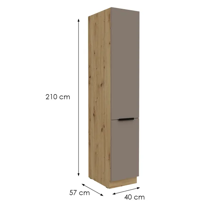 Konyhaszekrény Aria-Ta/Ar Anti Fingerprint 40dk-210 2f,2