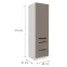 Konyhaszekrény Aria-Ta/Wh Anti Fingerprint 60dks-210 1f 3s,2