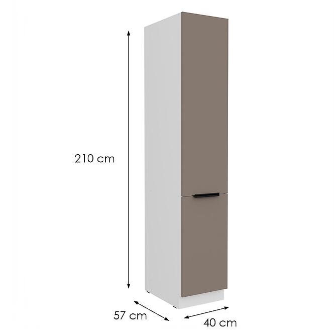 Konyhaszekrény Aria-Ta/Wh Anti Fingerprint 40dk-210 2f