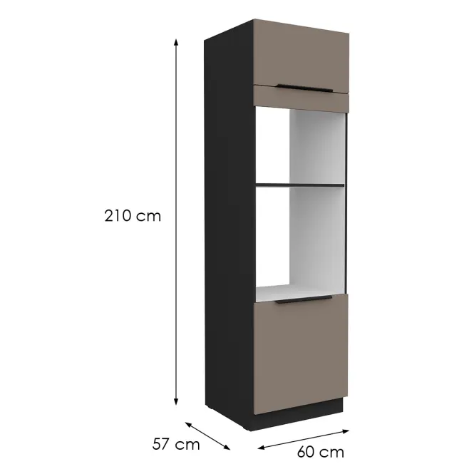 Konyhaszekrény Aria-Ta/Bl Anti Fingerprint 60dpm-210 2f