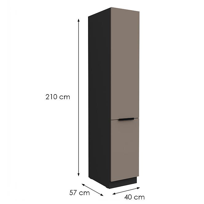 Konyhaszekrény Aria-Ta/Bl Anti Fingerprint 40dk-210 2f