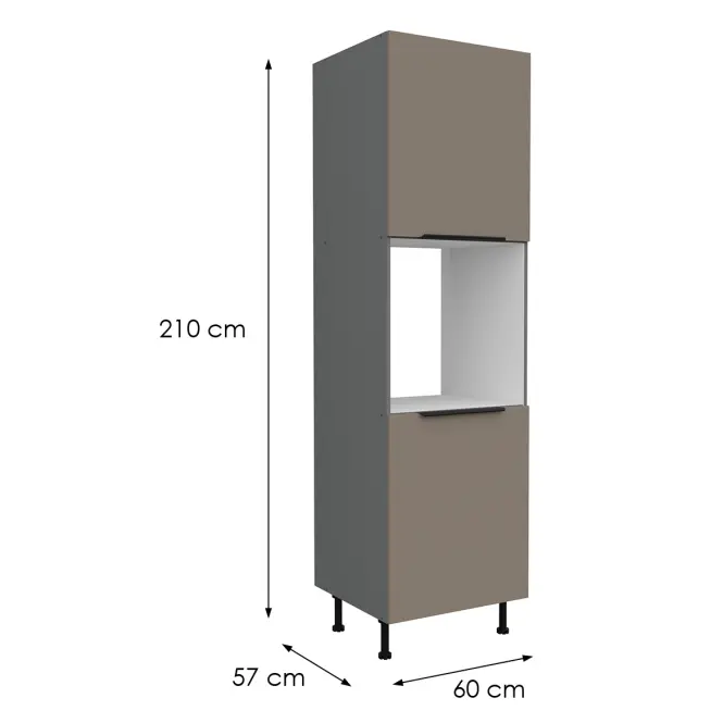 Konyhaszekrény Aria-Ta/Ant Anti Fingerprint 60dp-215 2f