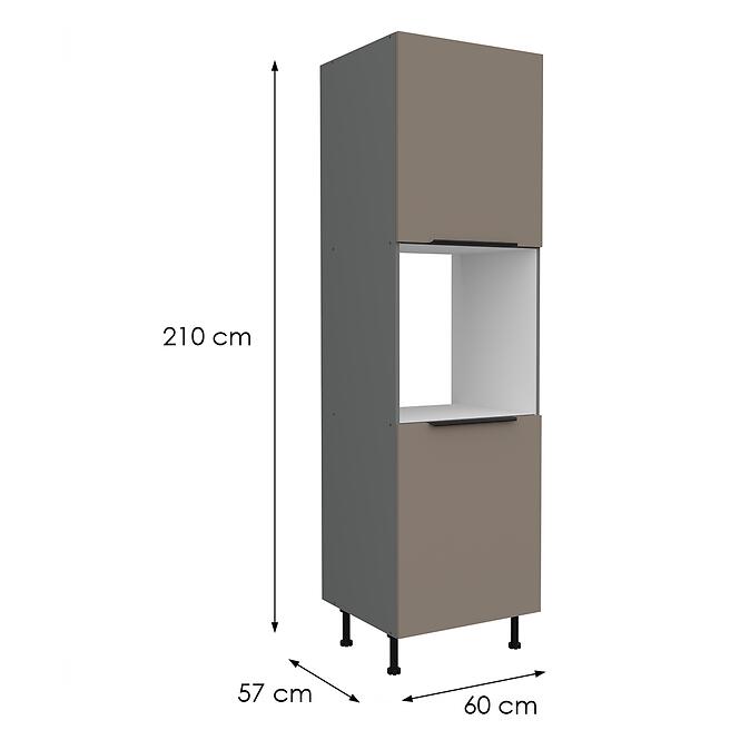 Konyhaszekrény Aria-Ta/Ant Anti Fingerprint 60dp-215 2f
