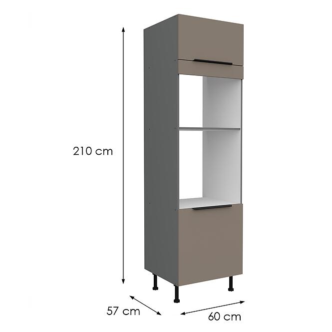 Konyhaszekrény Aria-Ta/Ant Anti Fingerprint 60dpm-215 2f