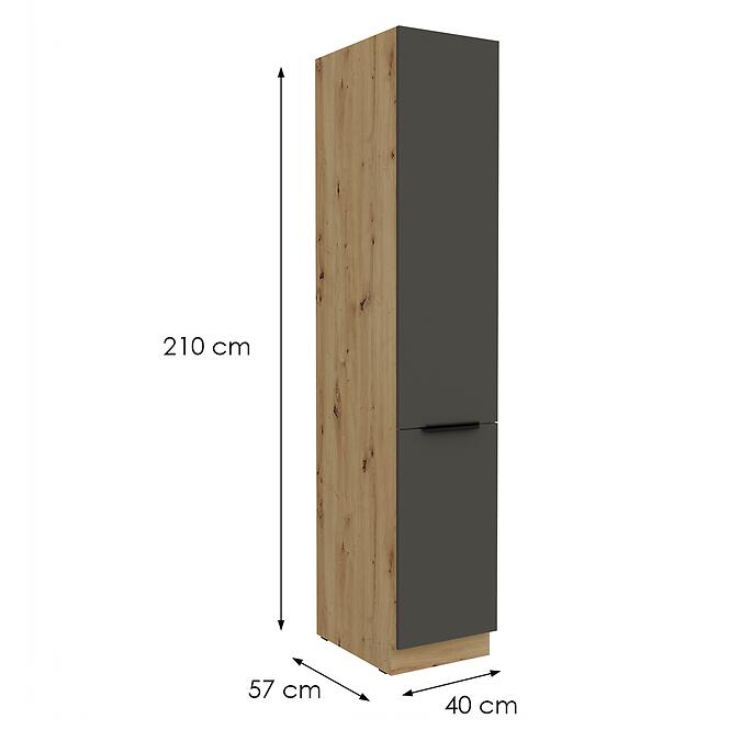 Konyhaszekrény Aria-Gr/Ar Anti Fingerprint 40dk-210 2f