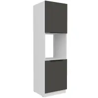 Konyhaszekrény Aria-Gr/Wh Anti Fingerprint 60dp-210 2f
