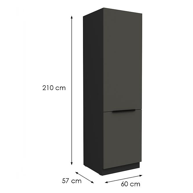 Konyhaszekrény Aria-Gr/Bl Anti Fingerprint 60dk-210 2f