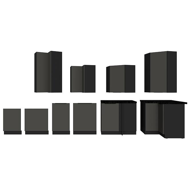 Konyhaszekrény Aria-Gr/Bl Anti Fingerprint 60dp-210 2f,11