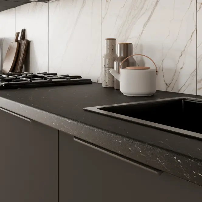 Konyhaszekrény Aria-Gr/Bl Anti Fingerprint 60dpm-210 2f,7