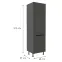 Konyhaszekrény Aria-Gr/Ant Anti Fingerprint 60dk-215 2f,2