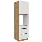 Konyhaszekrény Aria-Wh/Ar Anti Fingerprint 60dps-210 1f 3s