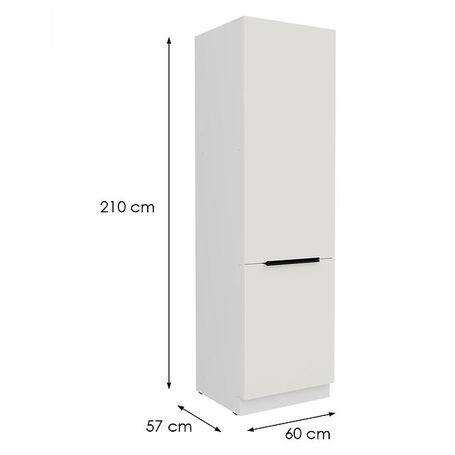 Konyhaszekrény Aria-Wh/Wh Anti Fingerprint 60dk-210 2f,2