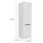 Konyhaszekrény Aria-Wh/Wh Anti Fingerprint 60dk-210 2f,2