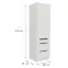 Konyhaszekrény Aria-Wh/Wh Anti Fingerprint 60dks-210 1f 3s,2