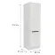 Konyhaszekrény Aria-Wh/Wh Anti Fingerprint 60lo-210 2f,2