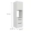 Konyhaszekrény Aria-Wh/Wh Anti Fingerprint 60dps-210 1f 3s,2