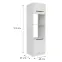 Konyhaszekrény Aria-Wh/Wh Anti Fingerprint 60dpm-210 2f,2