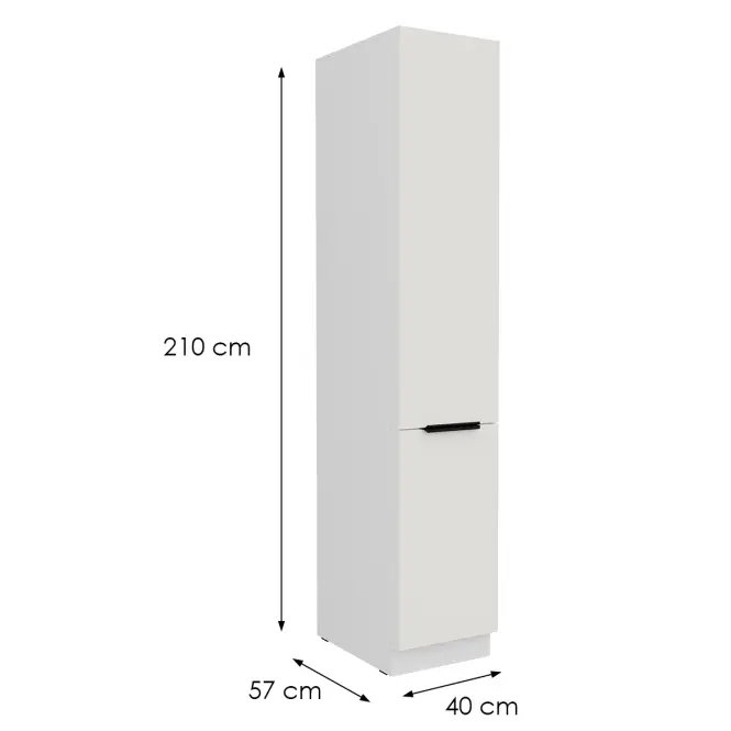 Konyhaszekrény Aria-Wh/Wh Anti Fingerprint 40dk-210 2f