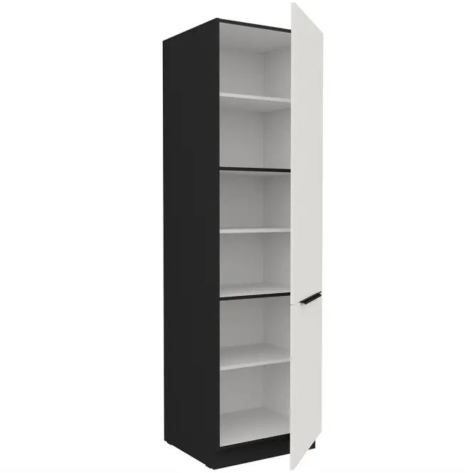 Konyhaszekrény Aria-Wh/Bl Anti Fingerprint 60dk-210 2f