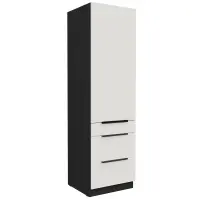 Konyhaszekrény Aria-Wh/Bl Anti Fingerprint 60dks-210 1f 3s