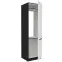 Konyhaszekrény Aria-Wh/Bl Anti Fingerprint 60lo-210 2f,3