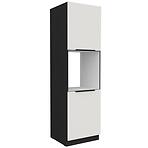 Konyhaszekrény Aria-Wh/Bl Anti Fingerprint 60dp-210 2f