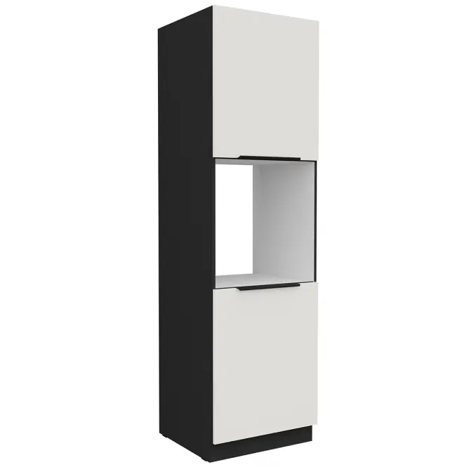 Konyhaszekrény Aria-Wh/Bl Anti Fingerprint 60dp-210 2f