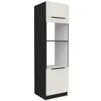 Konyhaszekrény Aria-Wh/Bl Anti Fingerprint 60dpm-210 2f