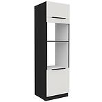 Konyhaszekrény Aria-Wh/Bl Anti Fingerprint 60dpm-210 2f