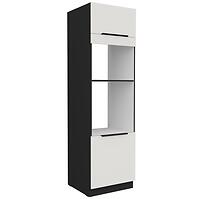 Konyhaszekrény Aria-Wh/Bl Anti Fingerprint 60dpm-210 2f