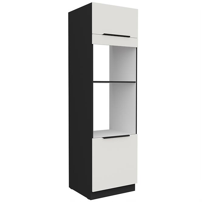 Konyhaszekrény Aria-Wh/Bl Anti Fingerprint 60dpm-210 2f